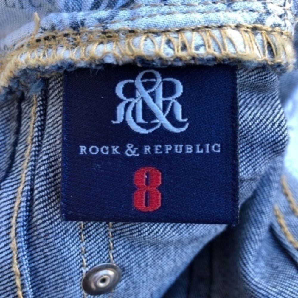 Rock & Republic Studded Kendall Blue Jeans 👖 - Picture 12 of 13